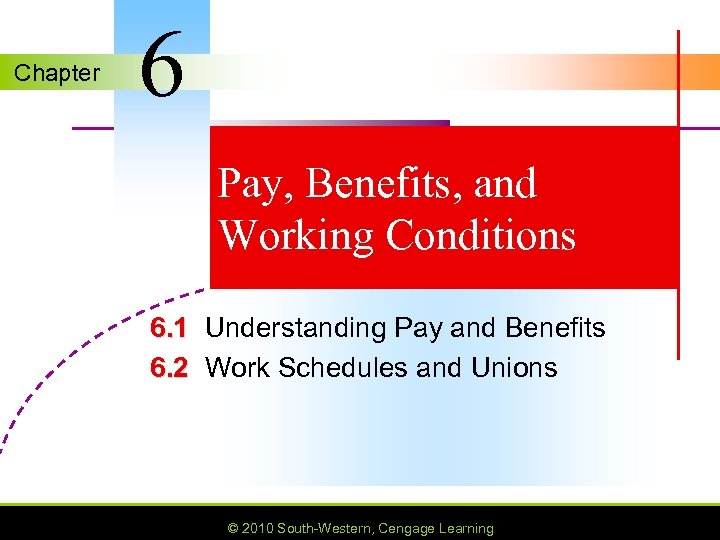 Chapter 6 Pay, Benefits, and Working Conditions 6. 1 Understanding Pay and Benefits 6.