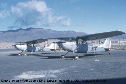 Deux L-19 du PMAH 25ème DP à Batna en novembre 1960 (Jacques Galmiche) 
