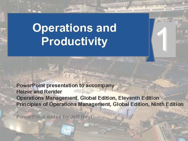 Operations and Productivity 1 Power. Point presentation to accompany Heizer and Render Operations Management,