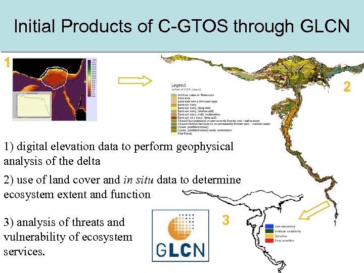 Initial Products of C-GTOS through GLCN 1 2 1) digital elevation data to perform