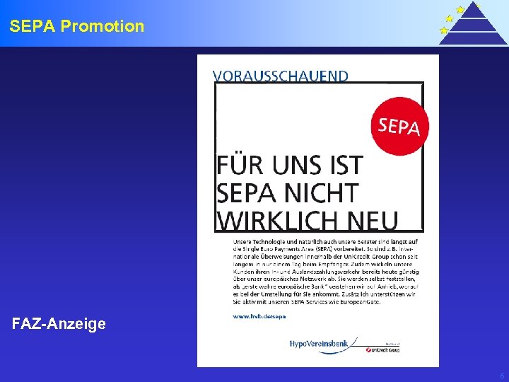 SEPA Promotion FAZ-Anzeige 6 