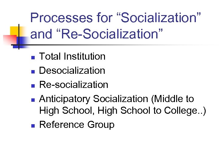 social processes definition