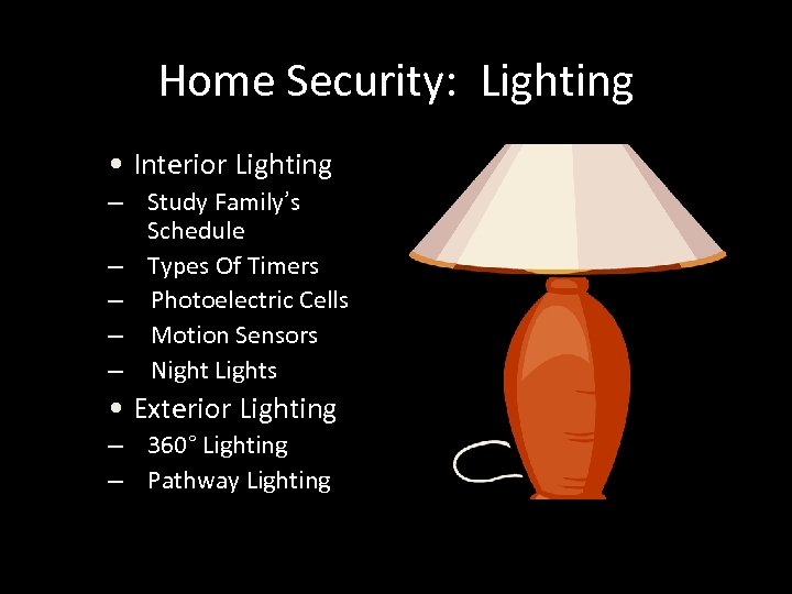 Home Security: Lighting • Interior Lighting – Study Family’s Schedule – Types Of Timers