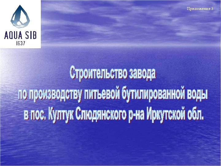 Приложение 3 