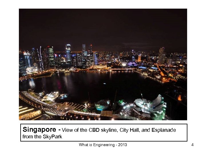 Singapore - View of the CBD skyline, City Hall, and Esplanade from the Sky.