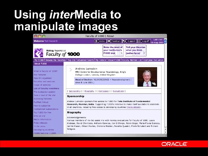 Using inter. Media to manipulate images 