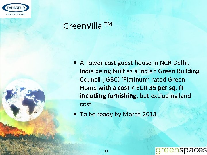 Green. Villa TM • A lower cost guest house in NCR Delhi, India being