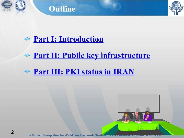 Outline Part I: Introduction Part II: Public key infrastructure Part III: PKI status in