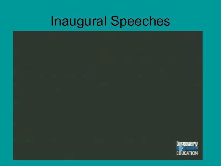 Inaugural Speeches 