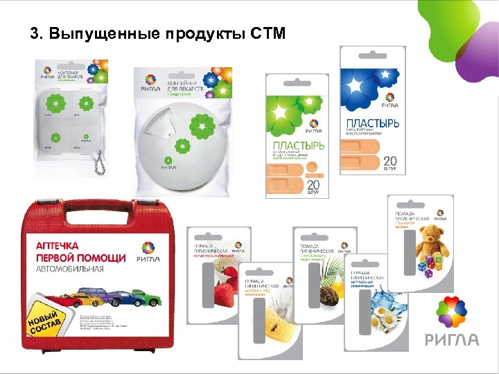 3. Выпущенные продукты СТМ 