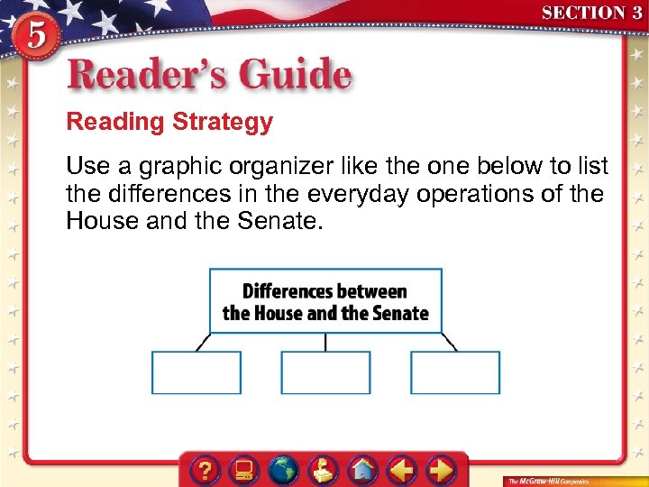 Reading Strategy Use a graphic organizer like the one below to list the differences