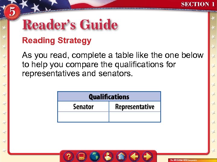 Reading Strategy As you read, complete a table like the one below to help