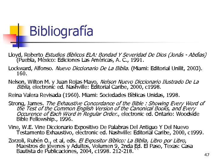 Bibliografía Lloyd, Roberto Estudios Bı blicos ELA: Bondad Y Severidad De Dios (Jona s