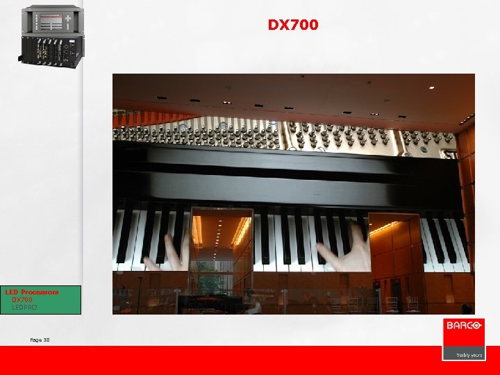 DX 700 LED Processors DX 700 LEDPRO Page 38 