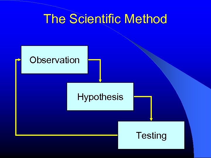 The Scientific Method Observation Hypothesis Testing 