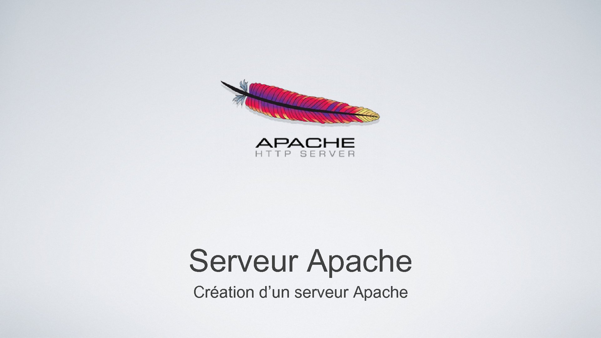 Serveur Apache Création d’un serveur Apache 