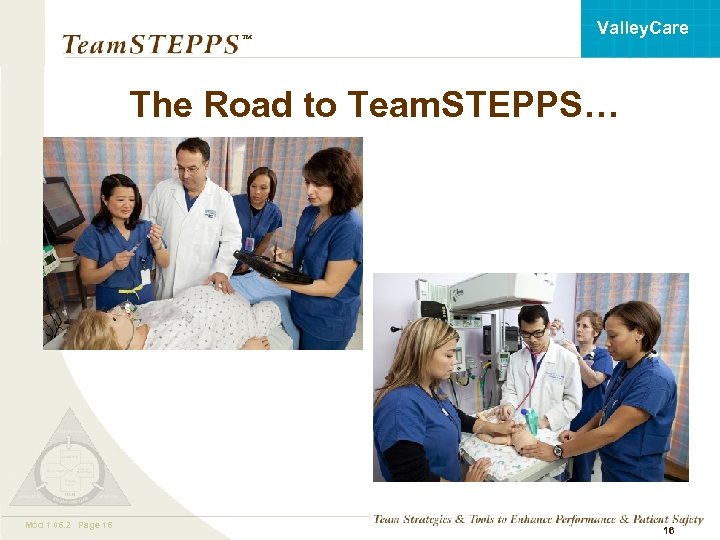 Valley. Care ™ The Road to Team. STEPPS… Mod 1 06. 2 Page 16