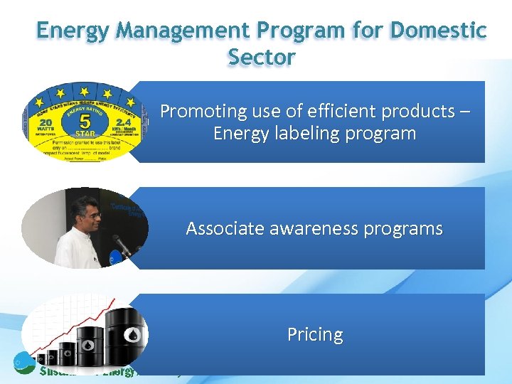 Energy Management Program for Domestic Sector Promoting use of efficient products – Energy labeling