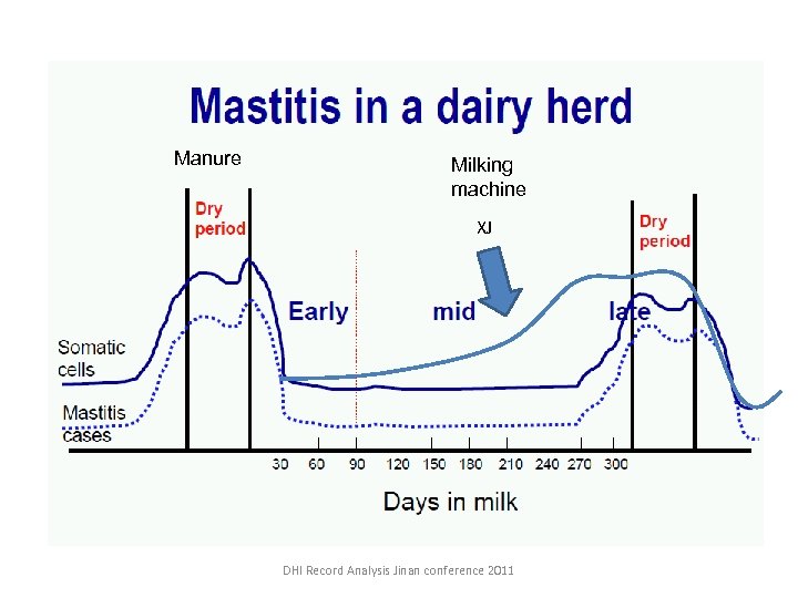Manure Milking machine XJ DHI Record Analysis Jinan conference 2011 