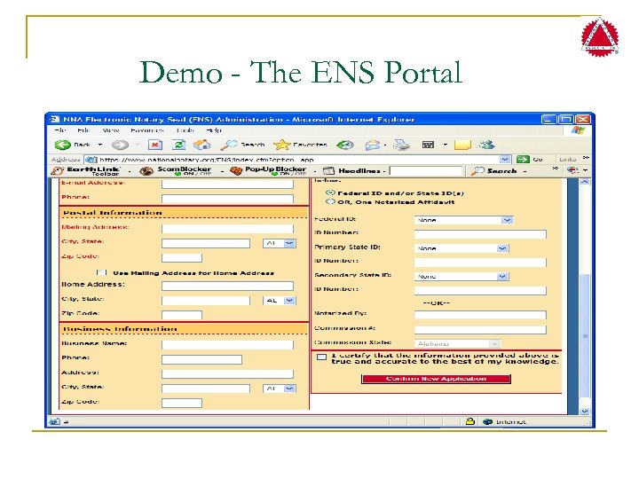 Demo - The ENS Portal 