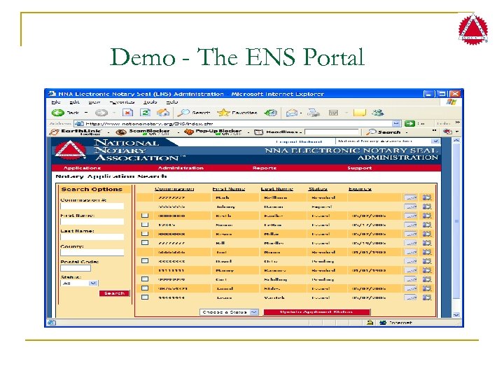 Demo - The ENS Portal 