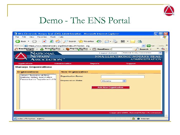 Demo - The ENS Portal 