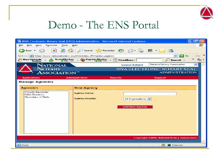 Demo - The ENS Portal 