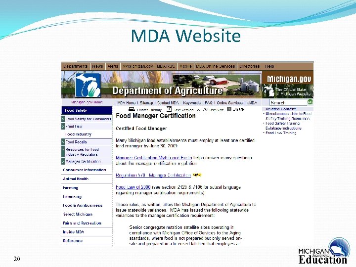 MDA Website 20 