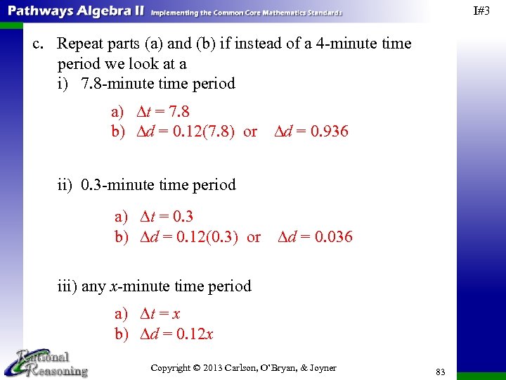 I#3 c. Repeat parts (a) and (b) if instead of a 4 -minute time