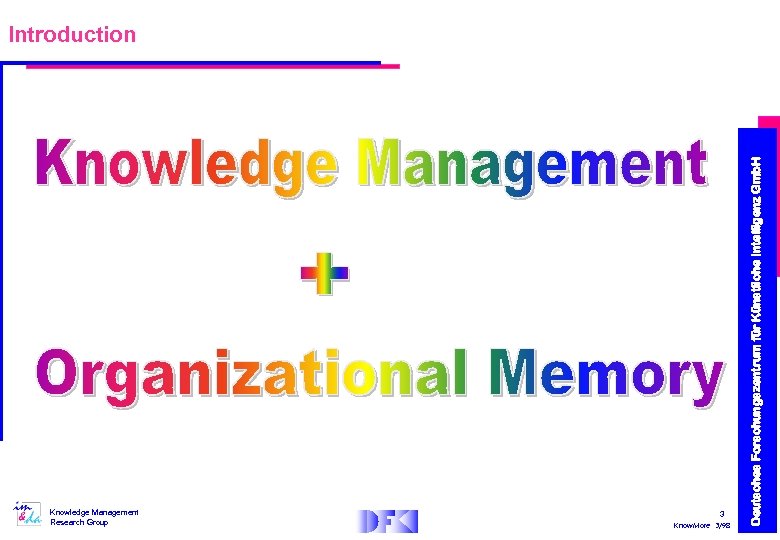 Knowledge Management Research Group 3 Know. More 3/98 Deutsches Forschungszentrum für Künstliche Intelligenz Gmb.
