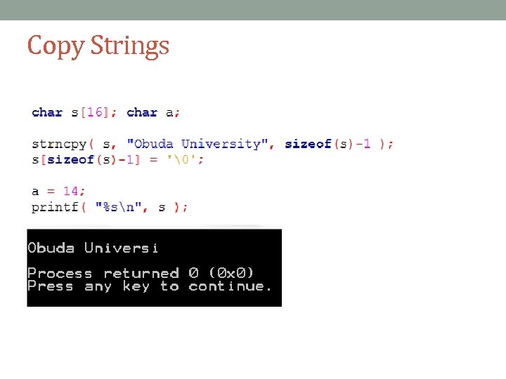 Copy Strings 