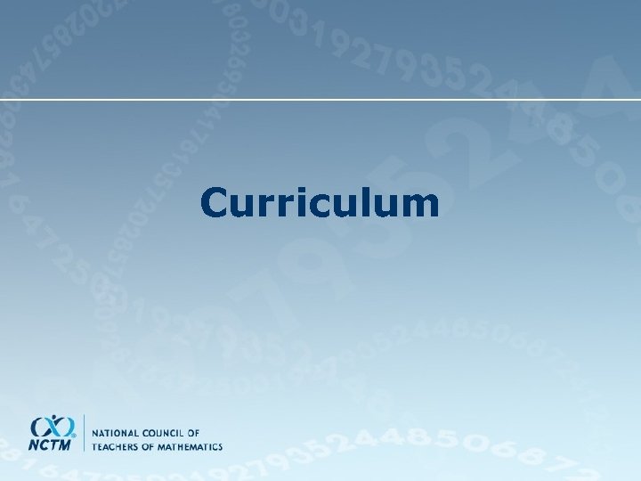 Curriculum 