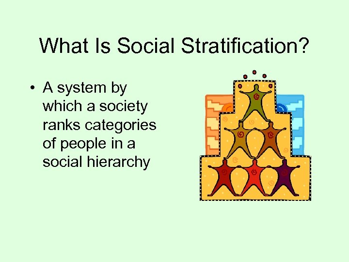 What Is Social Stratification? • A system by which a society ranks categories of