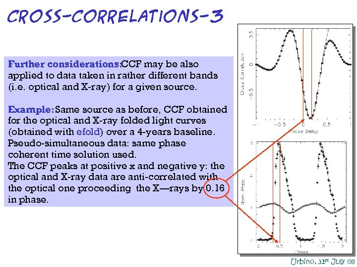 Cross-correlations-3 Further considerations: CCF may be also applied to data taken in rather different