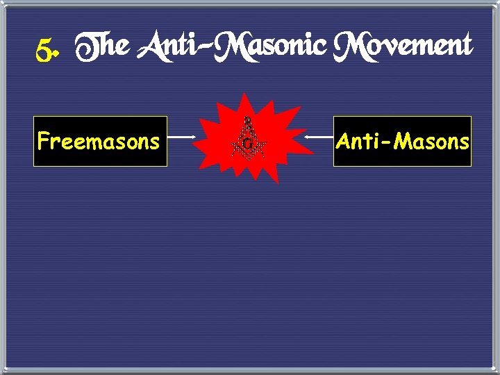 5. The Anti-Masonic Movement Freemasons Anti-Masons 