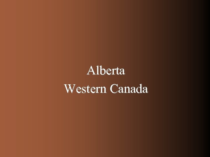 Alberta Western Canada 