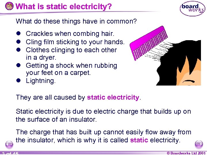 What is static electricity? What do these things have in common? l Crackles when