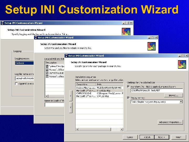 Setup INI Customization Wizard 