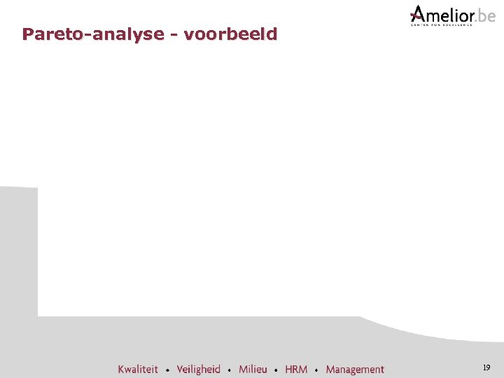 Pareto-analyse - voorbeeld 19 