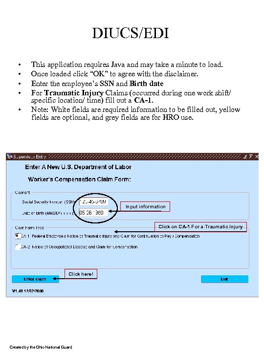 DIUCS/EDI • • • This application requires Java and may take a minute to