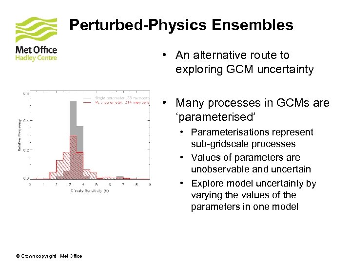Perturbed-Physics Ensembles • An alternative route to exploring GCM uncertainty • Many processes in