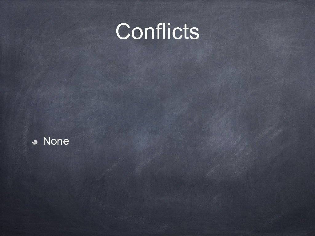 Conflicts None 