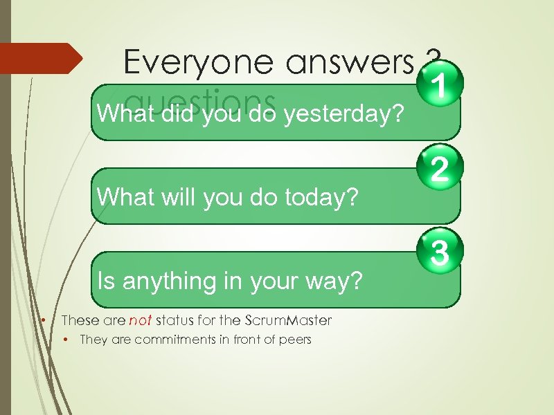 Everyone answers 3 1 questions What did you do yesterday? What will you do