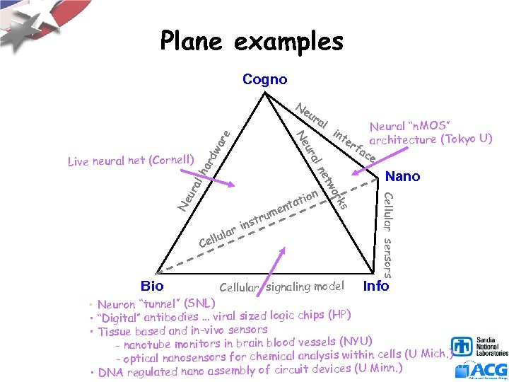 Plane examples Cogno Ne wa rd ha al Ne ur Neural “n. MOS” er