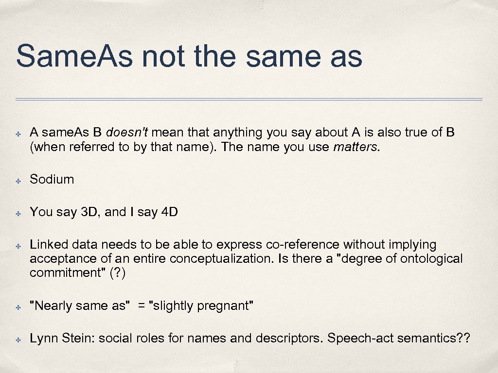 Same. As not the same as ✤ A same. As B doesn't mean that