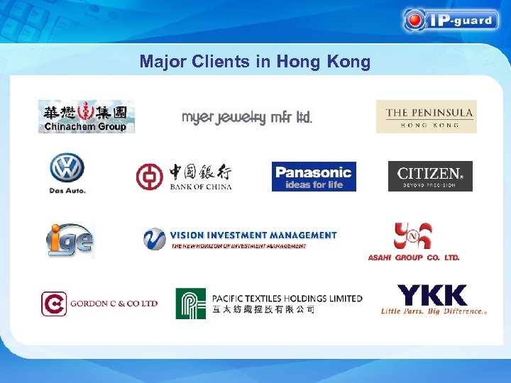 Major Clients in Hong Kong 