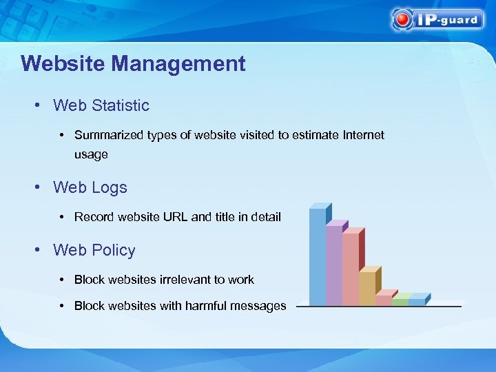 Website Management • Web Statistic • Summarized types of website visited to estimate Internet