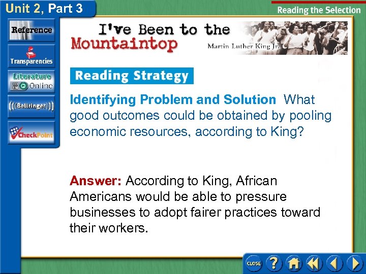 Unit 2, Part 3 Identifying Problem and Solution What good outcomes could be obtained