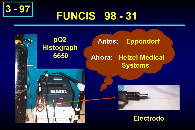 3 - 97 FUNCIS 98 - 31 p. O 2 Histograph 6650 Antes: Eppendorf
