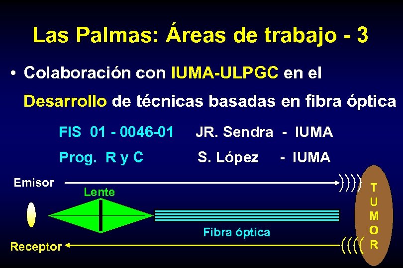 Las Palmas: Áreas de trabajo - 3 • Colaboración con IUMA-ULPGC en el Desarrollo